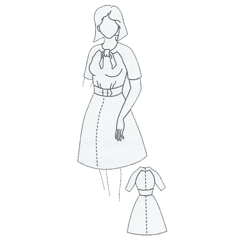 آموزش رسم الگوی پیراهن شب، الگوی لباس ساده زنانه 